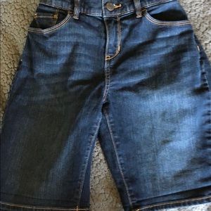 Long dark washed old navy girls shorts